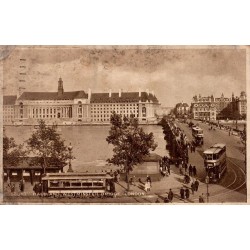 CPSM Londres County Hall Westminster Bridge Angleterre