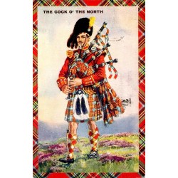 CPSM Écosse The Cock O’ The North joueur de cornemuse en kilt et tartan