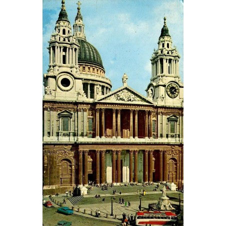 CPSM Londres St Paul’s Cathedral cathédrale Saint-Paul Angleterre 1972