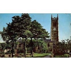 CPSM Huddersfield Parish Church église Yorkshire Angleterre 1969