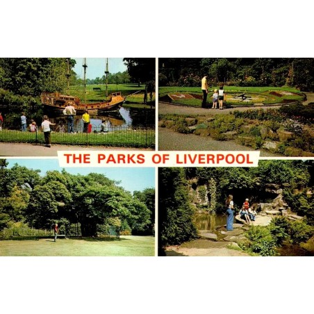 CPSM Liverpool The Parks of Liverpool Sefton Park Calderstones Angleterre