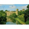 CPM Warwick Castle et rivière Avon dans le Warwickshire en Angleterre