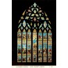 CPSM Chichester Cathedral vitrail du transept sud Sussex Angleterre