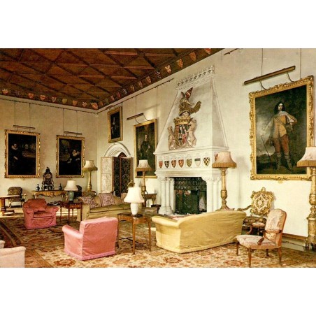 CPSM Arundel Castle The Drawing Room grand salon château d’Arundel Angleterre