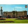 CPSM Londres Buckingham Palace Victoria Memorial cortège royal Angleterre