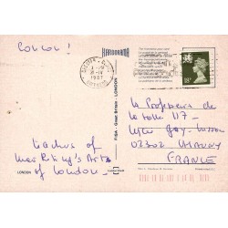 CPSM Londres Souvenir of London Bus Rouge Monuments 1987