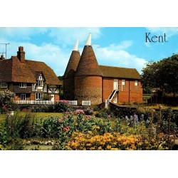 CPM Kent maisons traditionnelles et oast houses pour le séchage du houblon en Angleterre