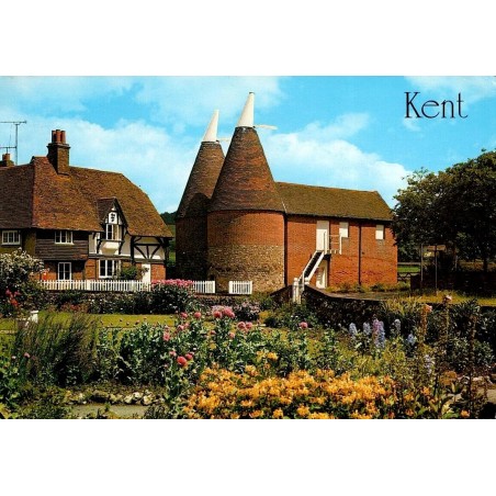 CPM Kent maisons traditionnelles et oast houses pour le séchage du houblon en Angleterre