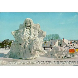 CPM Sapporo Festival de la neige sculpture Nô Ishibashi Makomanai Japon 1982