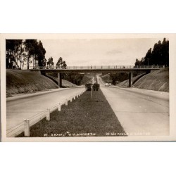 CPSM Brésil Via Anchieta route de São Paulo à Santos automobiles et pont routier