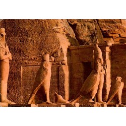 CPM Abou Simbel statues temple rupestre Ramsès II Nubie Égypte