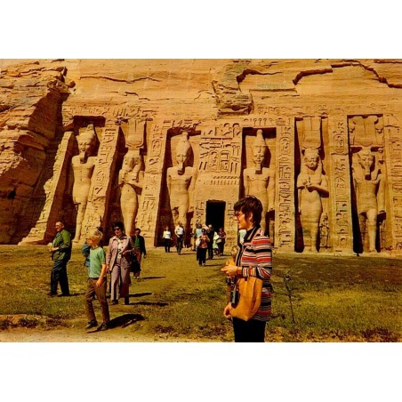 CPM Abou Simbel Petit Temple Néfertari Hathor Ramsès II Égypte