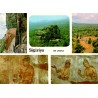 Multivues de Sigiriya avec rocher du Lion et fresques au Sri Lanka, carte postale CPM
