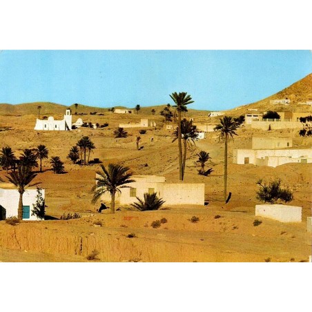 Matmata village et palmeraie du Sud tunisien en Tunisie carte postale CPM