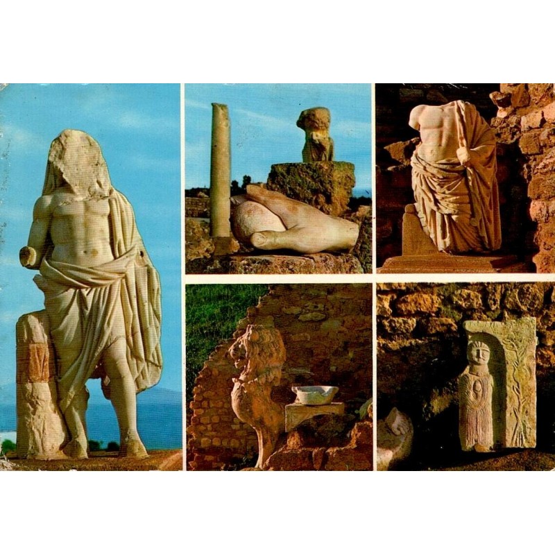 Carthage Antiquarium sculptures et vestiges archéologiques de Tunisie carte postale CPM