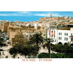 Sousse Tunisie médina remparts vue générale carte postale moderne 2005