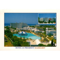 Hammamet Hôtel Le Président piscines complexe touristique Tunisie carte postale moderne