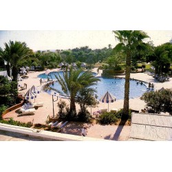 Skanès Monastir Résidence Shems piscine palmiers Tunisie carte postale semi-moderne