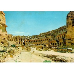 CPM El Jem intérieur du Colisée amphithéâtre romain en Tunisie