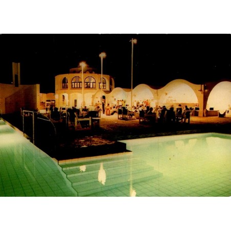 CPM Korba Club Méditerranée piscine éclairée et animation nocturne en Tunisie