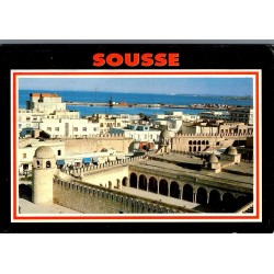 CPM Sousse Tunisie médina remparts monuments historiques et vue sur le port