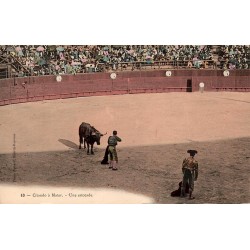 CPA corrida matador préparant l’estocade