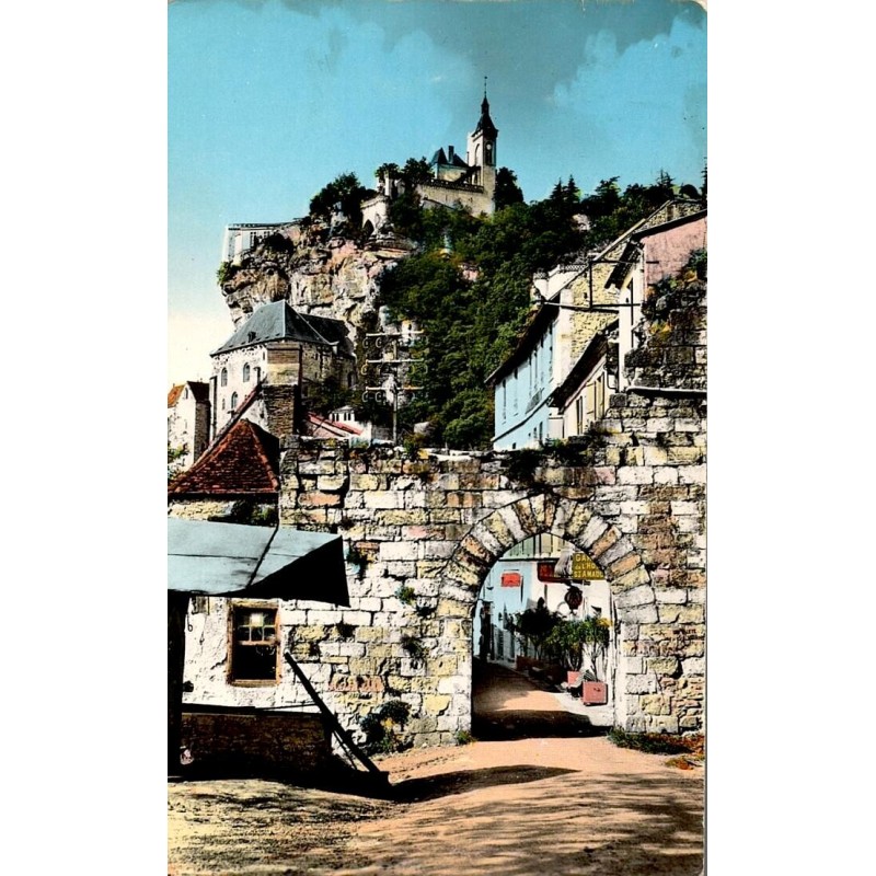 Carte postale ancienne Rocamadour – La Porte du Figuier CPA
