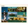 CPM Djerba multivue avec phare, fort, mosquée, ferry et traditions tunisiennes