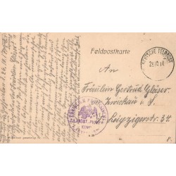 CPA Nord de la France destructions Feldpost 1917