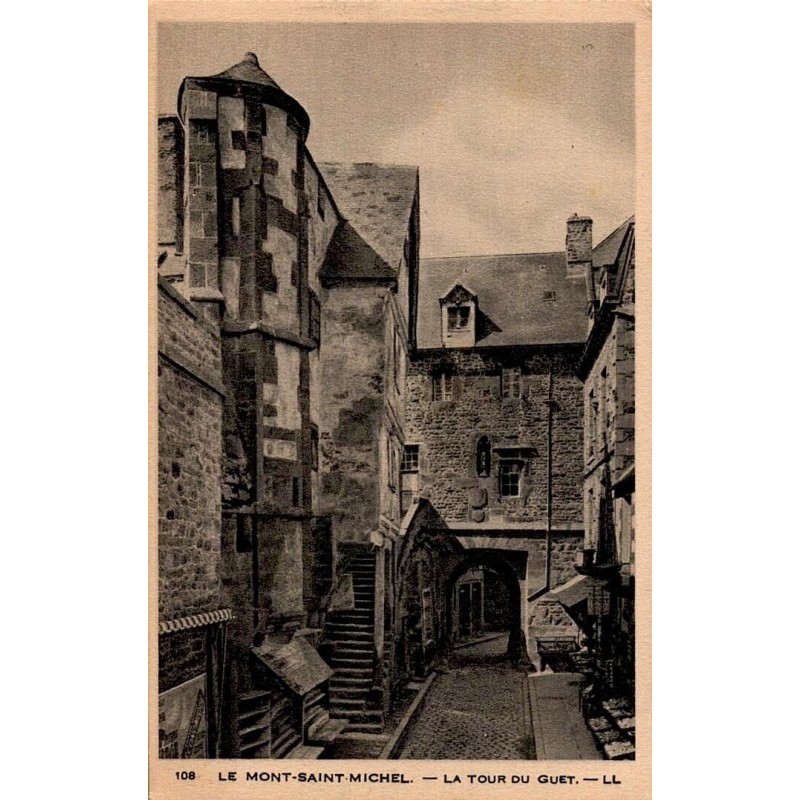 Carte postale ancienne de la Tour de Guet du Mont-Saint-Michel