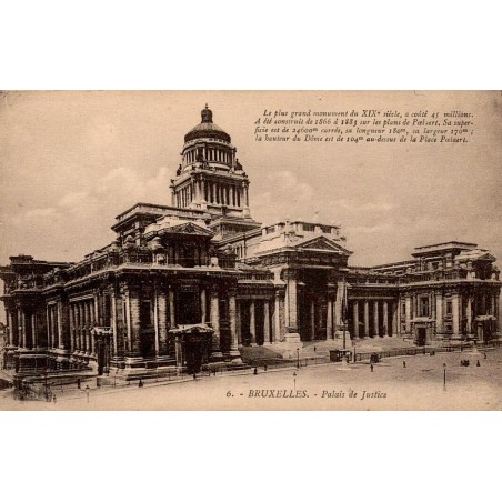 CPA Bruxelles Palais de Justice et place Poelaert en Belgique