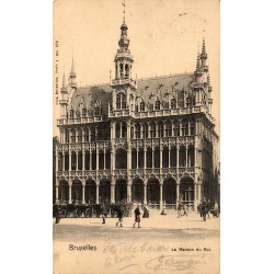 CPA Bruxelles Maison du Roi sur la Grand-Place avec attelages