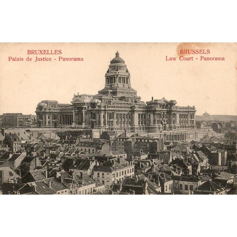 CPA Bruxelles panorama du Palais de Justice dominant les quartiers anciens