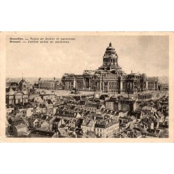 CPSM Bruxelles Palais de Justice dominant le quartier ancien des Marolles