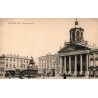 CPA Bruxelles place Royale avec tramway, attelages et église Saint-Jacques