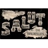 CPA Bruxelles Salut en lettres multivues Belgique