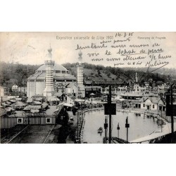 CPA officielle de l’Exposition universelle de Liège 1905, panorama de Fragnée