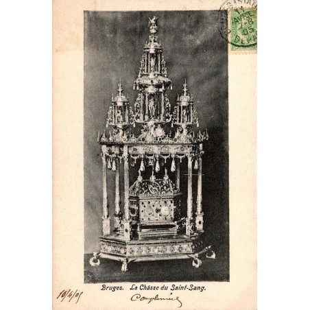 CPA Bruges montrant la châsse du Saint-Sang conservée dans la basilique du Saint-Sang