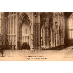 CPA Liège intérieur de la basilique Saint-Martin