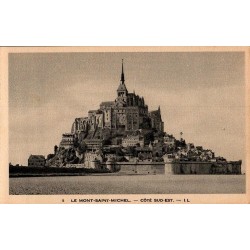Carte postale ancienne du Mont-Saint-Michel vue sud-est