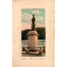 CPA Nancy colorisée représentant la statue de l’agronome Mathieu de Dombasle érigée en 1850