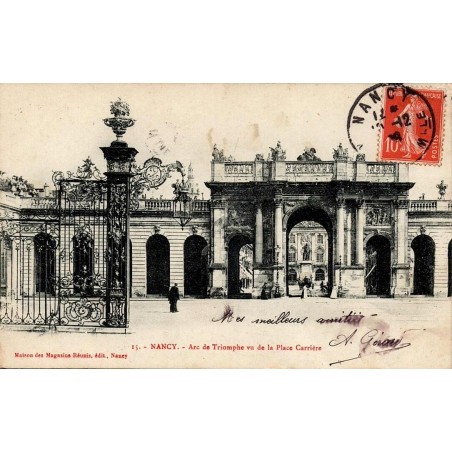 CPA Nancy Arc Héré place de la Carrière 1908