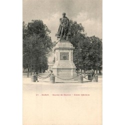 CPA Nancy statue du général Drouot au cours Léopold, carte postale ancienne vierge