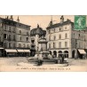 CPA Nancy place Saint-Épvre statue équestre de René II et fontaine avec timbre Semeuse