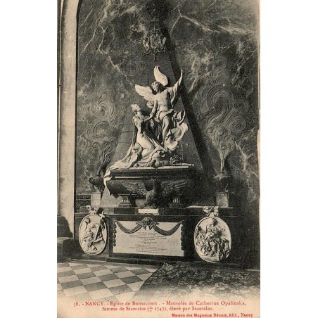 CPA Nancy mausolée de Catherine Opalinska dans l’église de Bonsecours