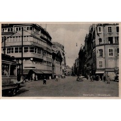 CPSM Metz Römerstraße vue de rue allemande durant la Seconde Guerre mondiale