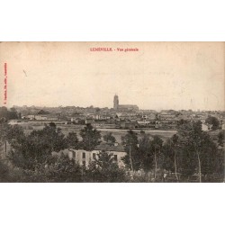 CPA Lunéville vue générale panoramique avec clocher en Meurthe-et-Moselle
