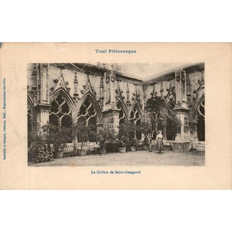 CPA Toul cloître de Saint-Gengoult, arcades gothiques flamboyantes en Meurthe-et-Moselle
