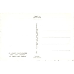 Carte postale ancienne Mont-Saint-Michel – Vue générale digue CPA