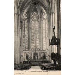 CPA Toul Église Saint-Gengoult intérieur Lorraine